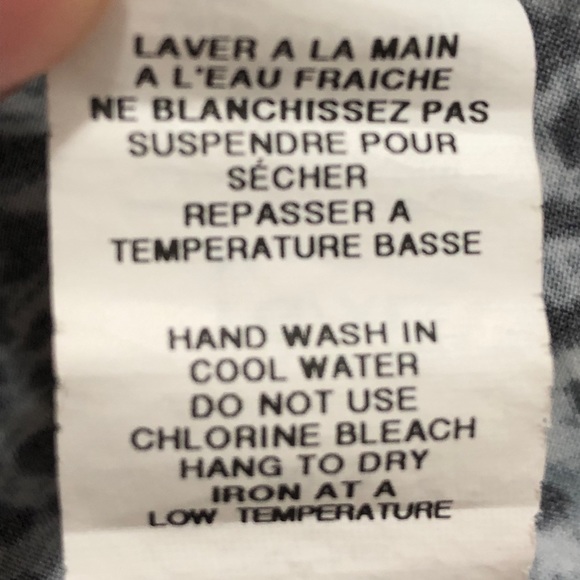 Black and Gray Animal Print Blouse | Size XL - Picture 10 of 12